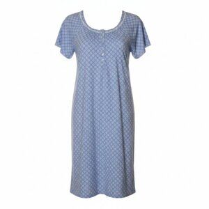 Aria Collection 100% Cotton Sleep Dress with Pockets Size 12-14